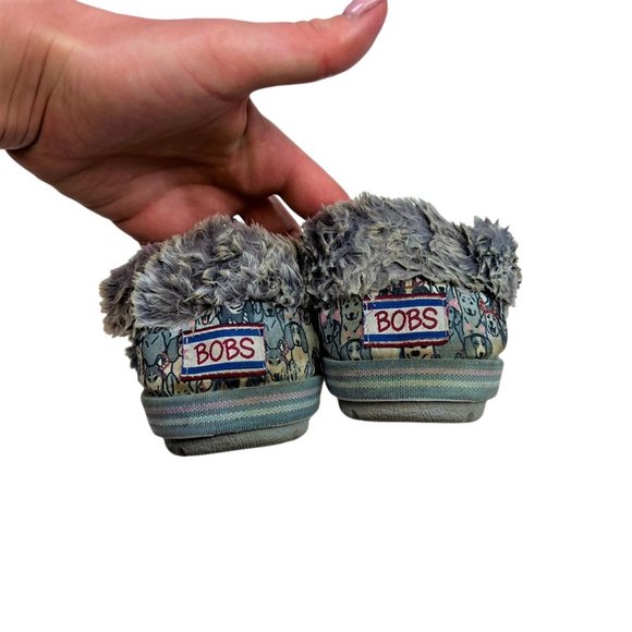 BOBS Faux Fur Slip on Slippers *Grey* (Size 6) - Picture 6 of 7